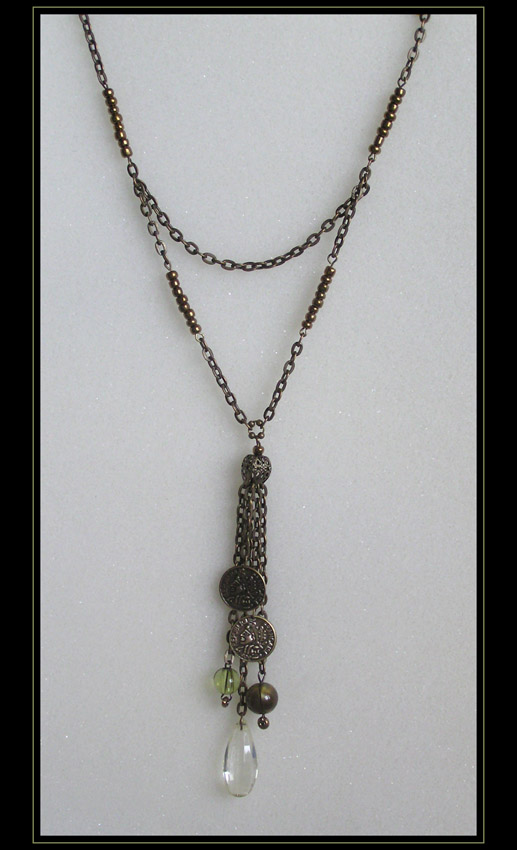 Bronze and Green Necklace (art.2.3)