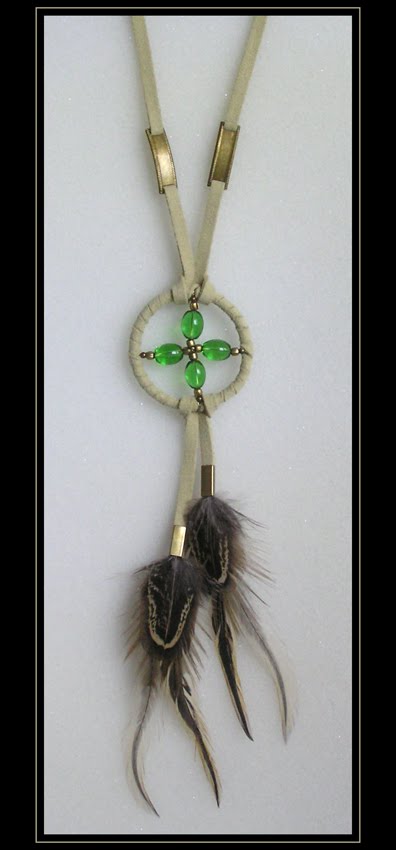 Green Medicine Wheel Pendant