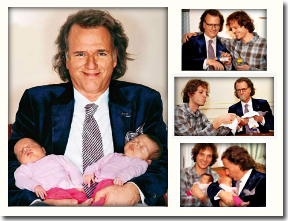 Andre Rieu Fan Site The Harmony Parlor Andre Rieu Shows His Sweet Twin Granddaughters