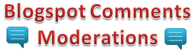 Blogspot comment Moderation