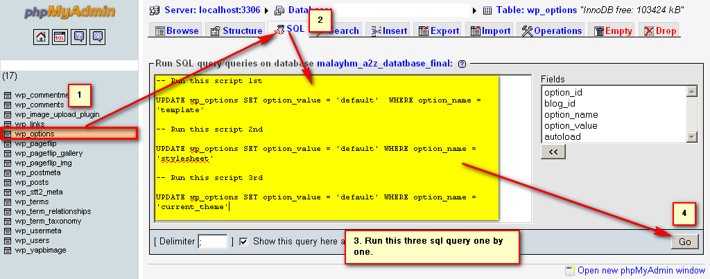Phpmyadmin Blank Page