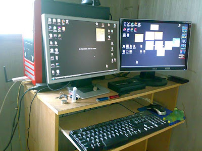 dual monitor PC running on Vista