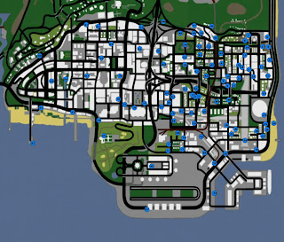 GTA 6 map 4 ville pare los santos + san fierro & las venturas vice city.