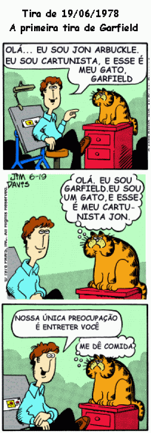 Garfield é um gênio: 1a+trinha+do+garfielgar_old