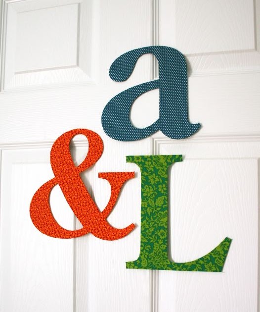 Anthropologie Fabric Covered Letters Anthropologie Fabric Covered Letters