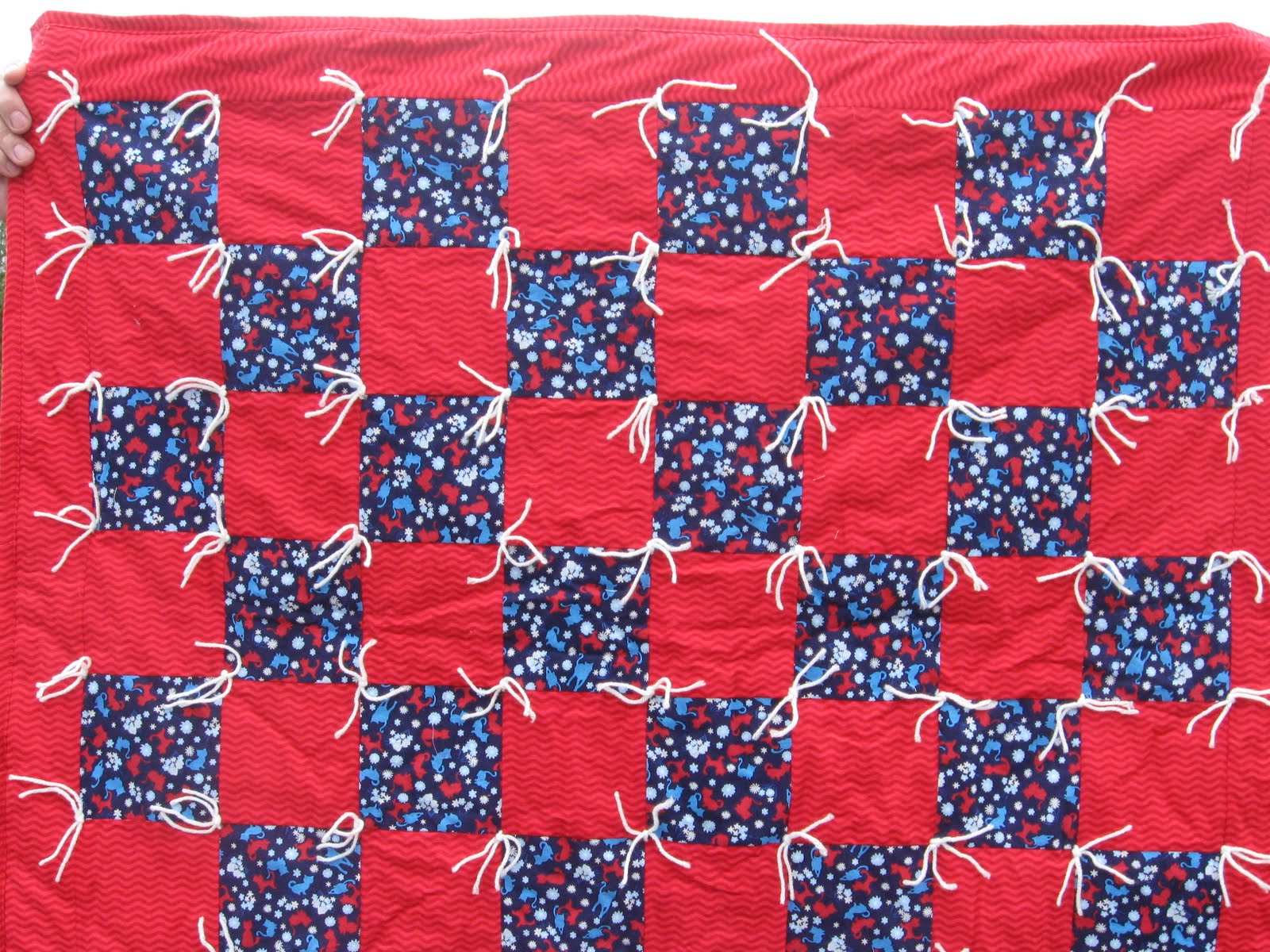 quilting according to Project Linus quilts
