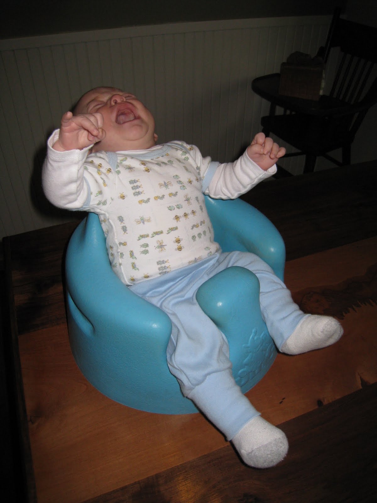Daniel & Heather & The Kids The Bumbo Chair..