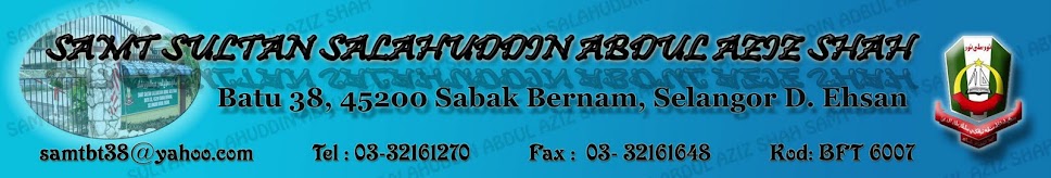 Laman web hasil tangan para pelajar SAMT Batu 38