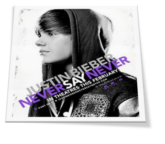 justin bieber never say never 3d poster. 3D concert movie, NEVER