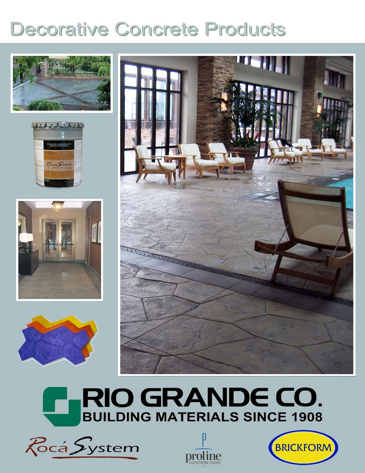 Rio Grande Co: Rio Grande Co presents our new Decorative Concrete Brochure