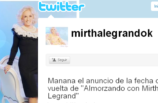 twitter Mirtha Legrand