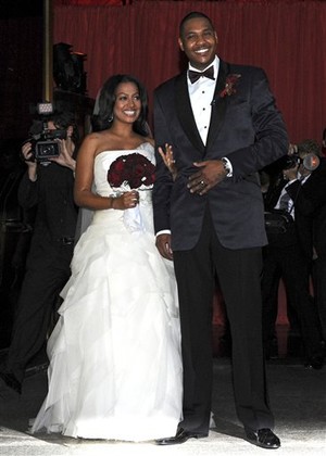 carmelo anthony and wife. Carmelo Anthony with his once