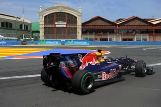 Red Bull RB6 rear diffuser FIA formula1 world championship round 9 im Valancia