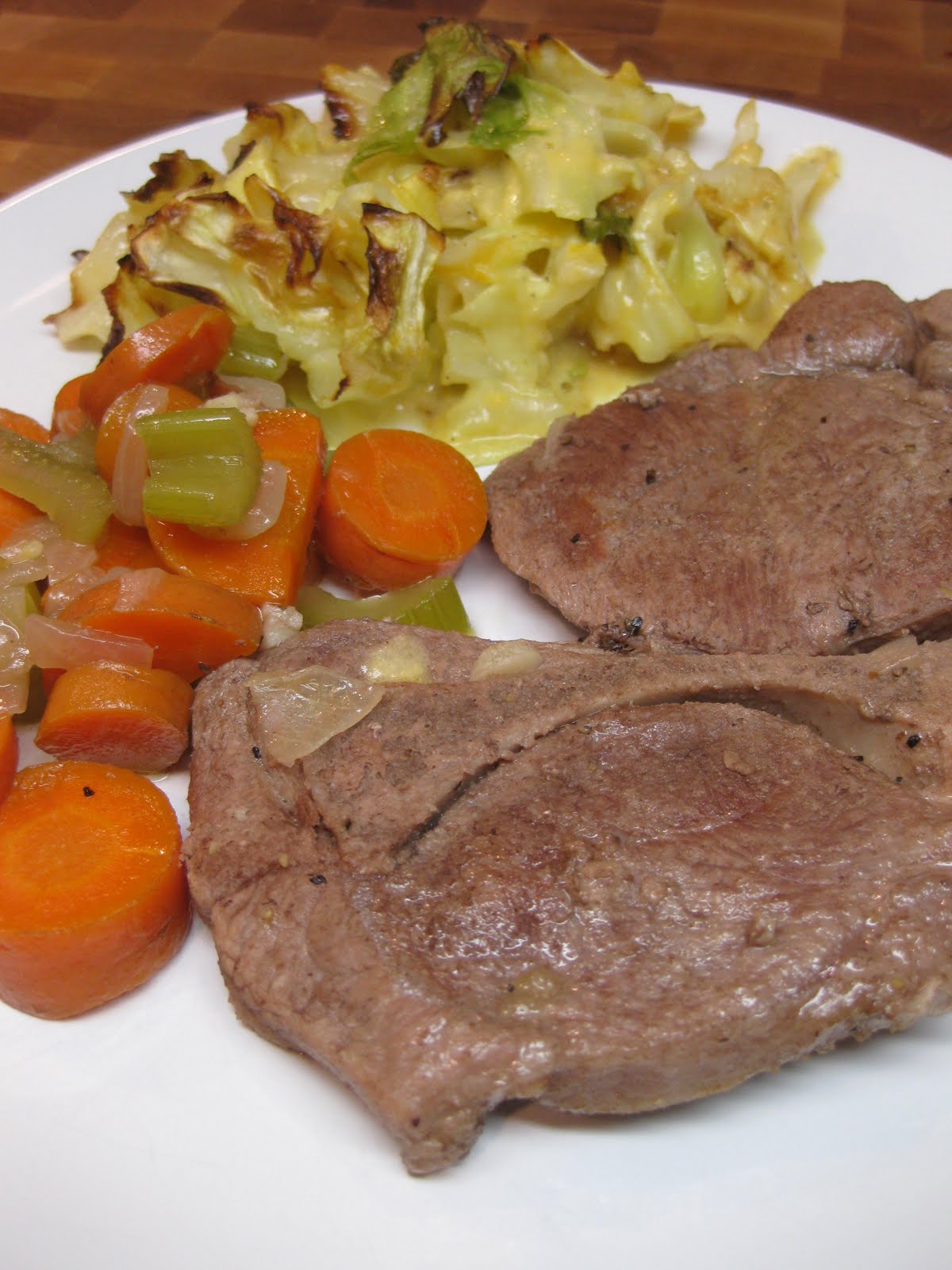 Dinner at Christina's Friday Firsts Pork Shoulder Steak