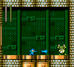 Mega Man 4 screenshot: Toad Man battle