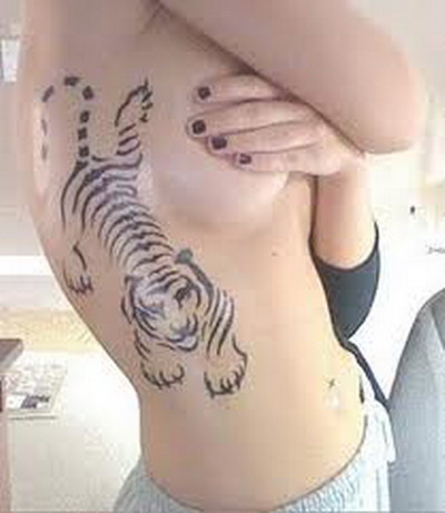 Intac tiger tattoo designs for girls are tremendous things to show