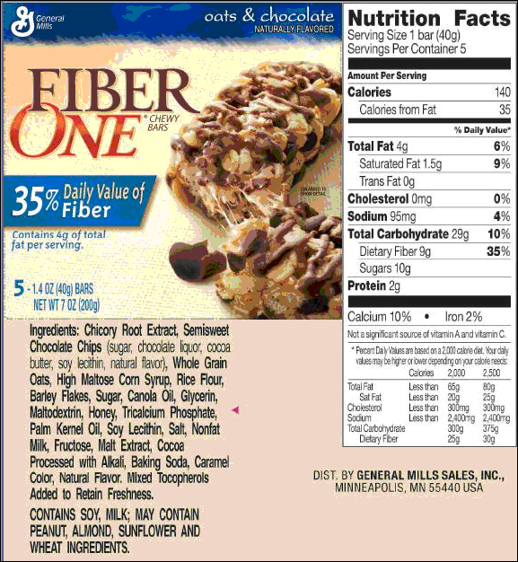 Fiber One Bars Calories Chocolate Fiber One Bars Calories Chocolate