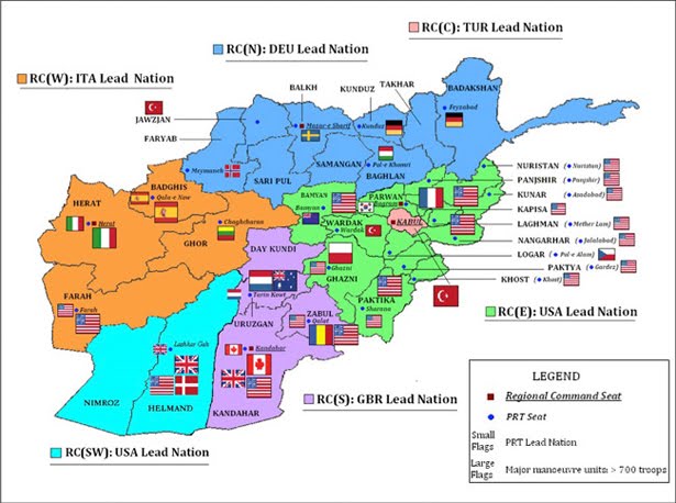 Military Maps: Current ISAF