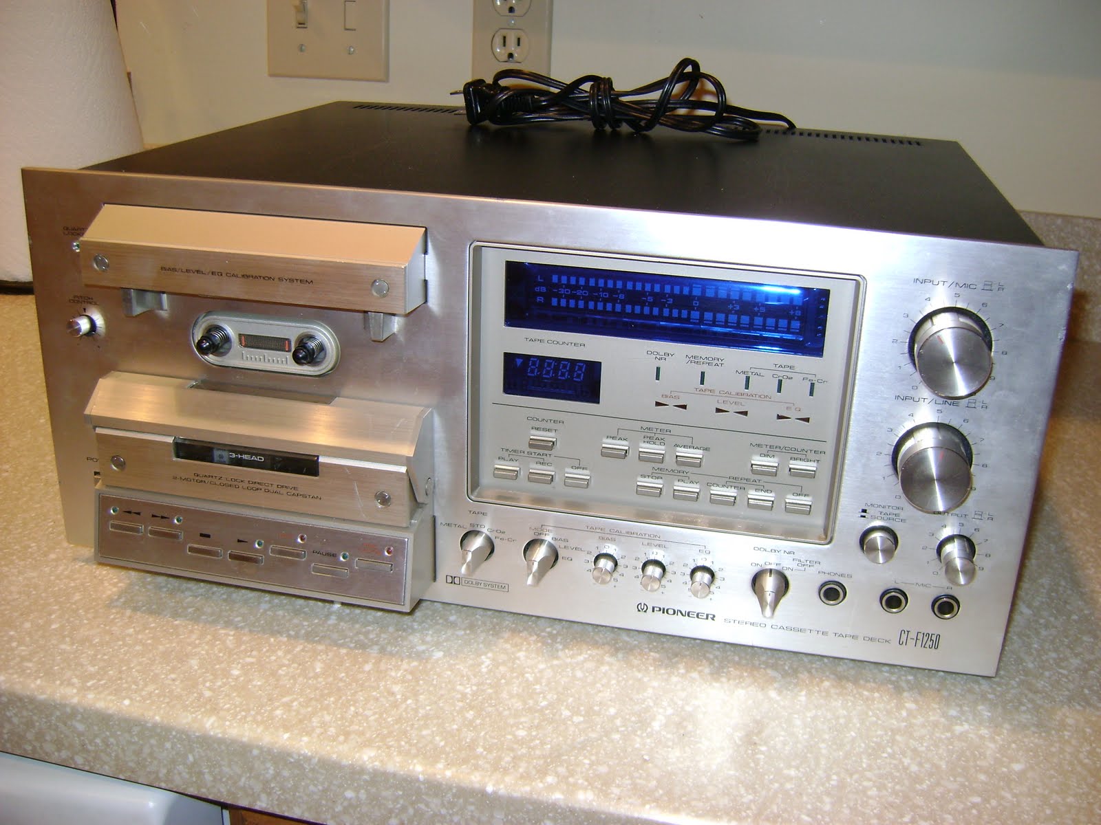 Adventures In Ebay 1970s Pioneer CT1250 cassette deck