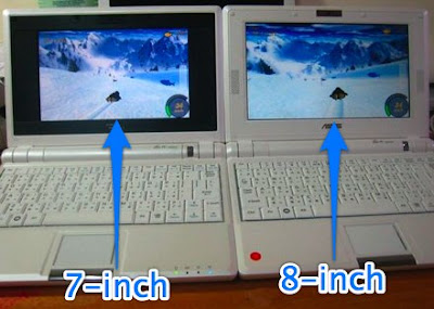 Prototype 8 inch Asus Eee PC pics