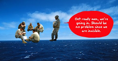 Invisible boat by British navy