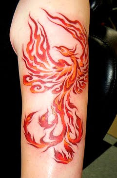 Fire Phoenix Tattoo