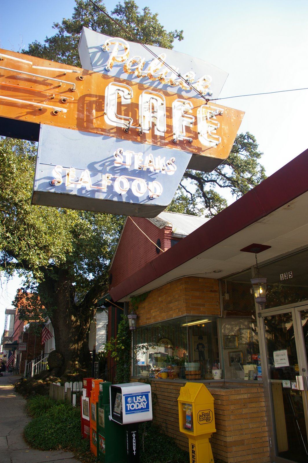 the landmark Palace Cafe,