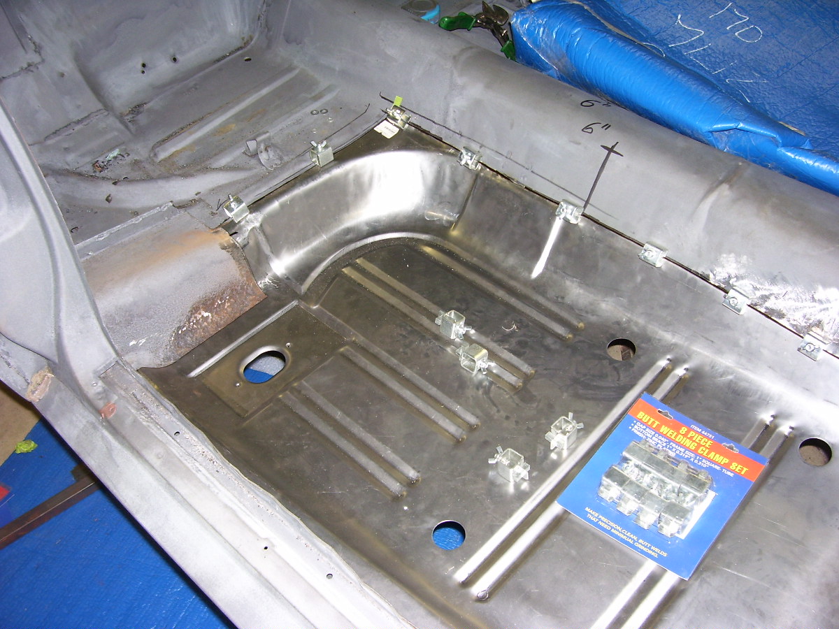 65 Mustang Restoration Post 17, 7/13/10 Right side floor pan