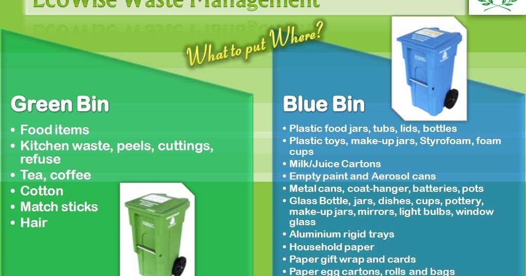 ECO WISE WASTE MANAGEMENT Green Bin Blue Bin