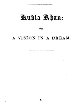 kubla khan  symbolism