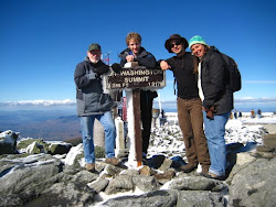 Jack, Pete, Tim, Chris on the very top of Mt. Washington