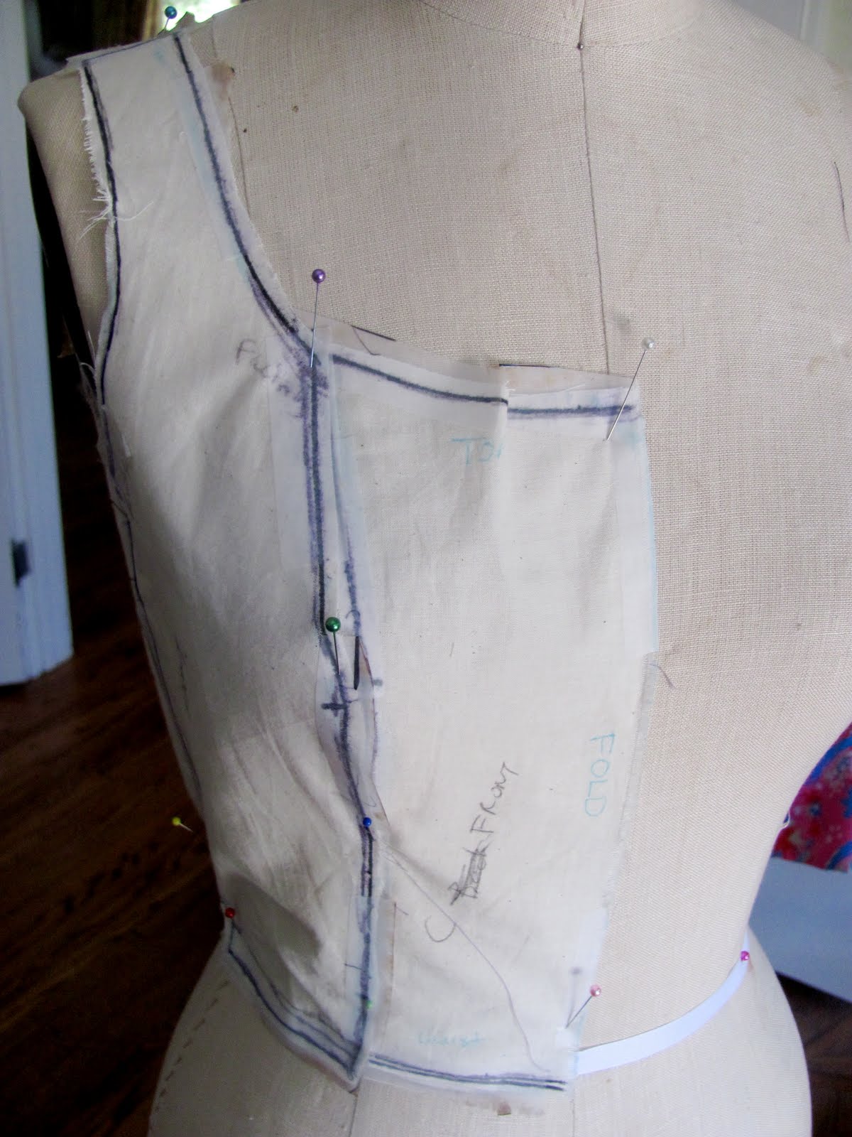 Making A Pattern For A Princess Bodice Minidress A Repost