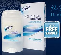 clinical strength secret sample walmart free