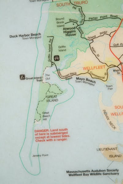 Great Island Trail Map Clough's-Lines: Great Island Trail