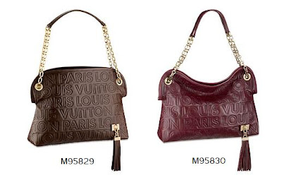Louis Vuitton Brown Embossed Leather Paris Souple Wish Shoulder