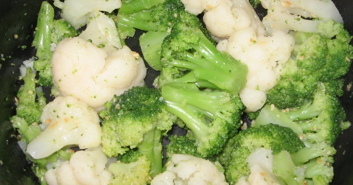 Invitation to my vegan journey Steamed Broccoli and Caulifower