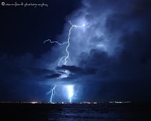 Lightning on Sandgate beach