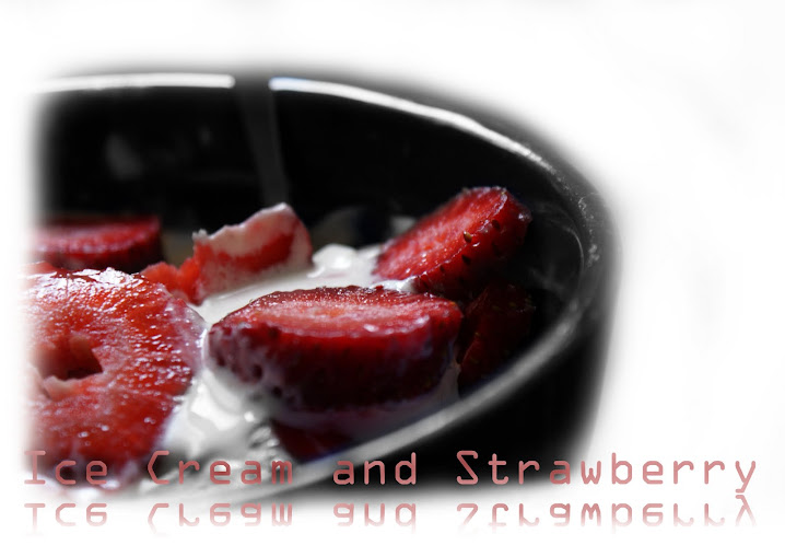 Ice Cream And Strawberry