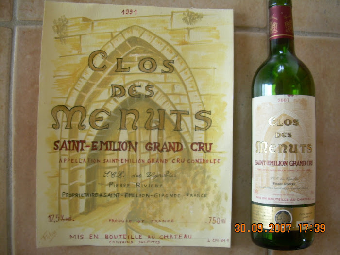 REPRODUCTION ETIQUETTE DE BOUTEILLE