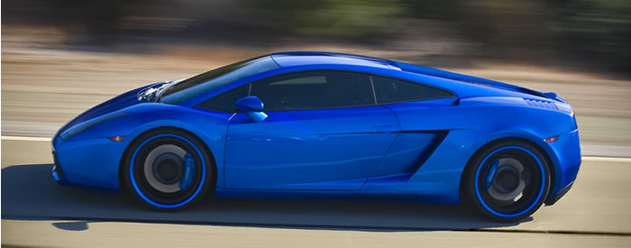 Lamborghini Gallardo in blazing blue There is a right way to customize