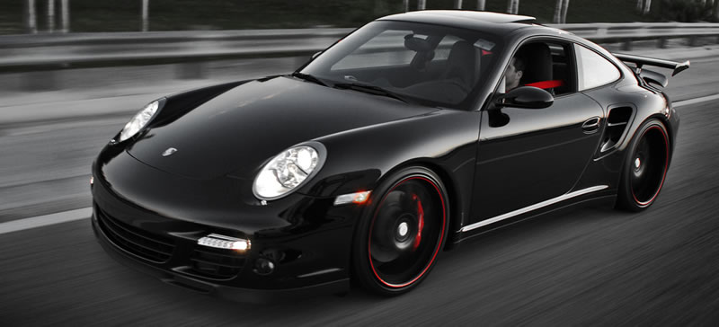 Very sleek Porsche 997 Turbo outfitted with a nice set of 360 Forged wheels