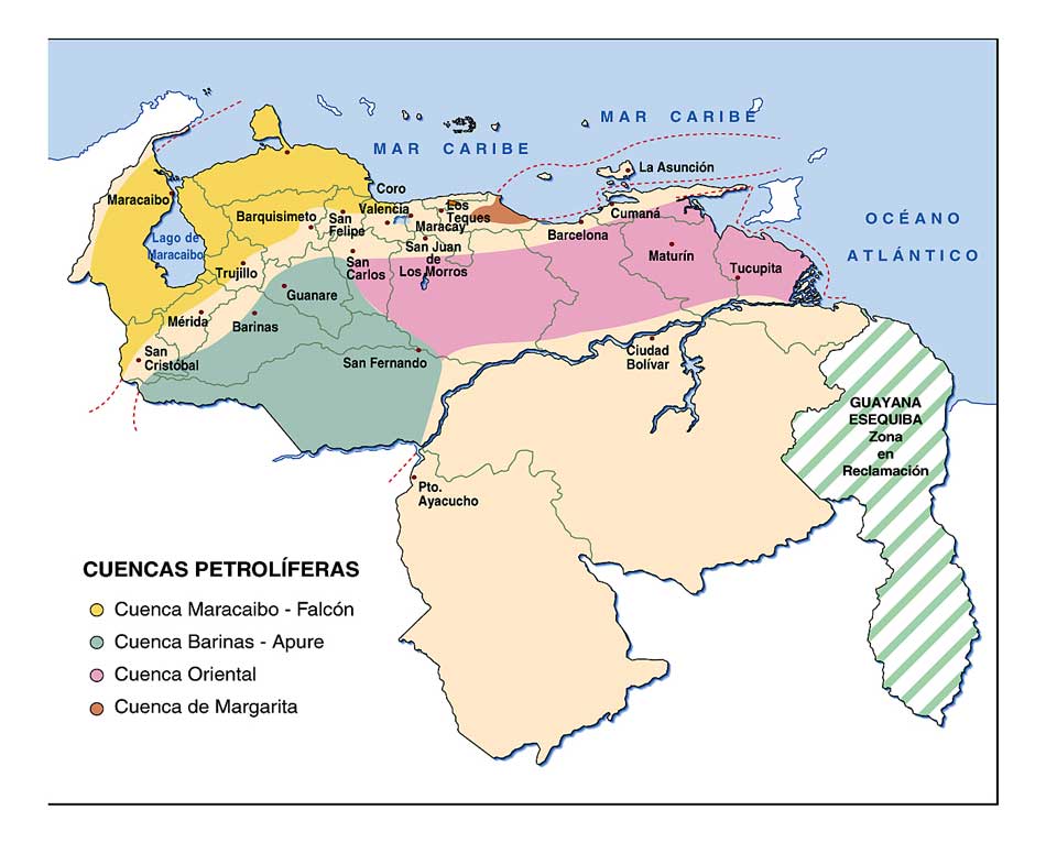 Venezuela Mapa Geográfico