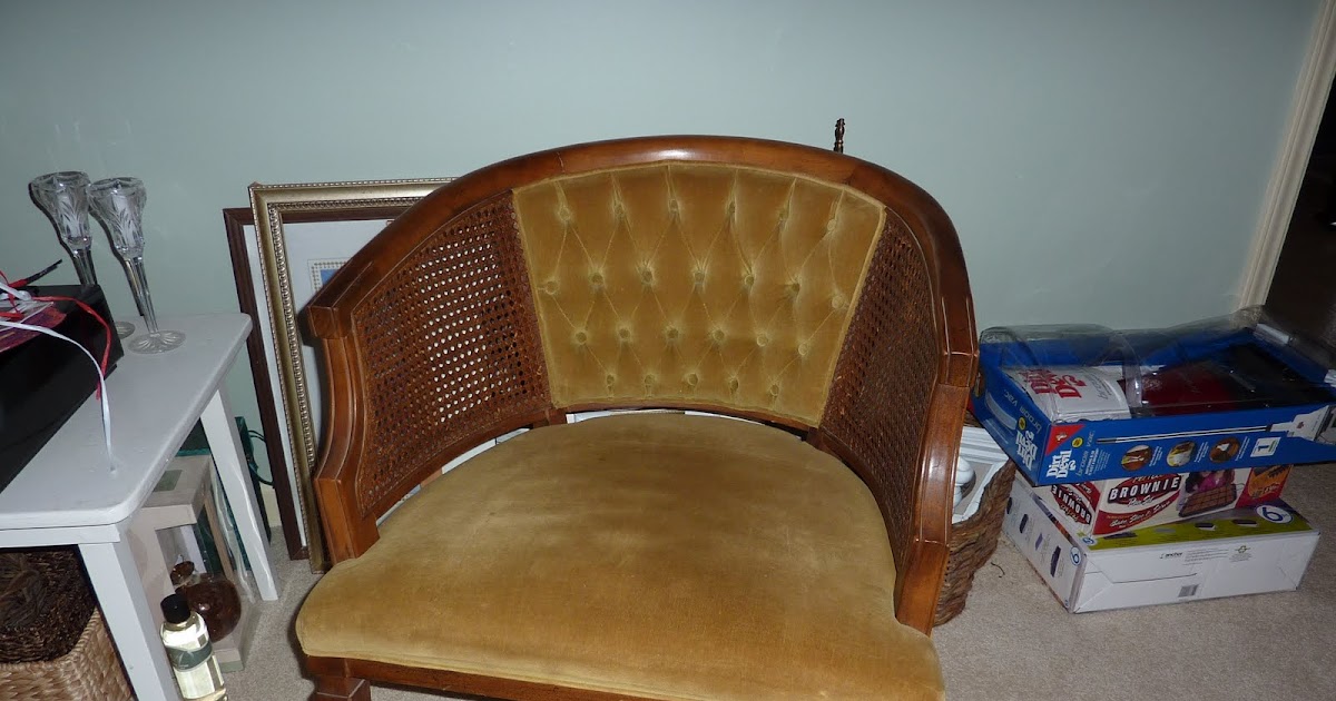 A Work In Progress: Cane Chair Makeover