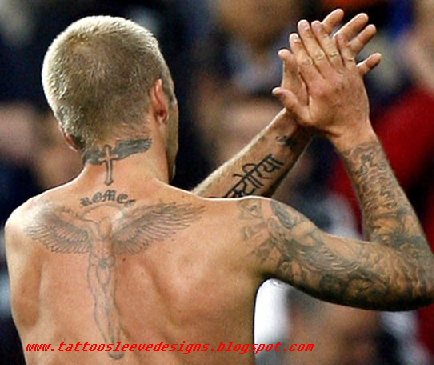 Half Sleeve Tattoos With A Cross. Religious sleeve tattoo