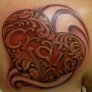 Valentine tattoos - Heart tattoos, Cupid tattoos, Fairy Angel body tattoos