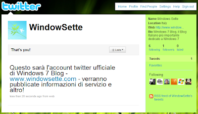  Windows 7 Blog Su Twitter