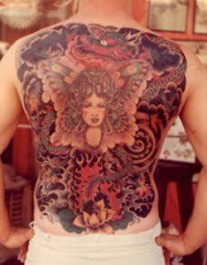 Man Back Tattoos 