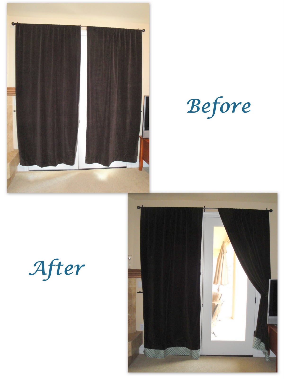 Making the Moment Matter Adding length to curtains with Hem Tape