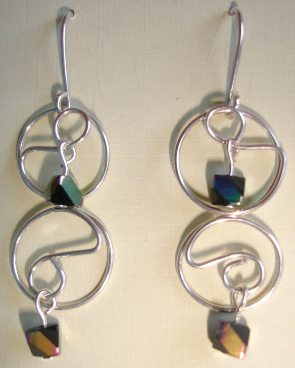 Sterling silver and glass