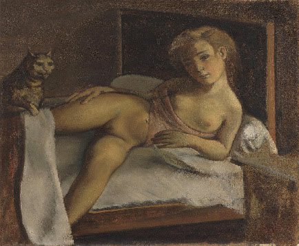 Balthus (Klossowski) érotisme torride Balthus+-+Girl+on+bed